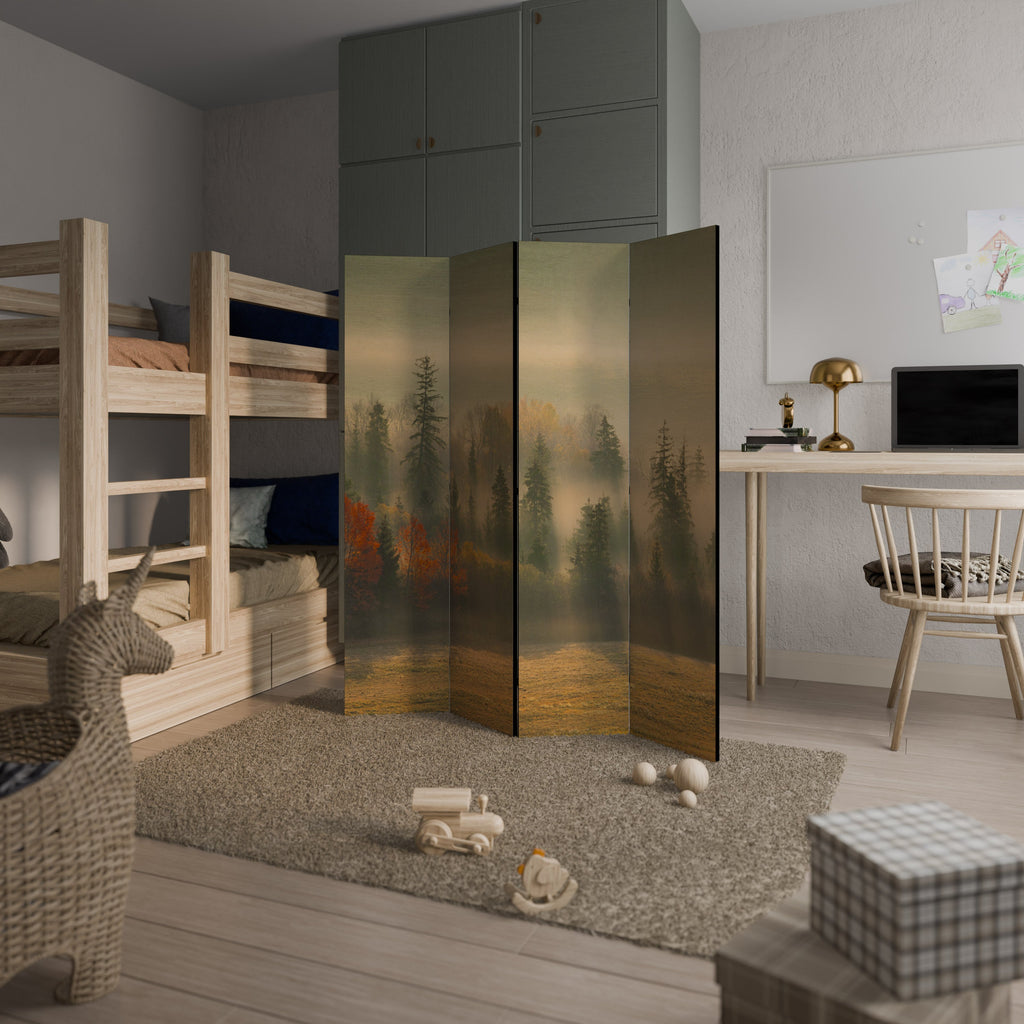 GILDING HOURS Decorative 4-Panel Room Divider