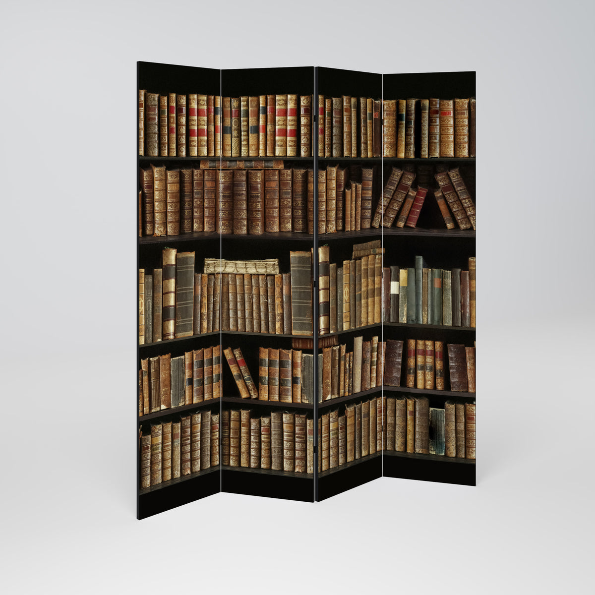 SHELVES OF TIME Biombo de 4 Painéis