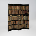 SHELVES OF TIME Decorative 4-Panel Room Divider