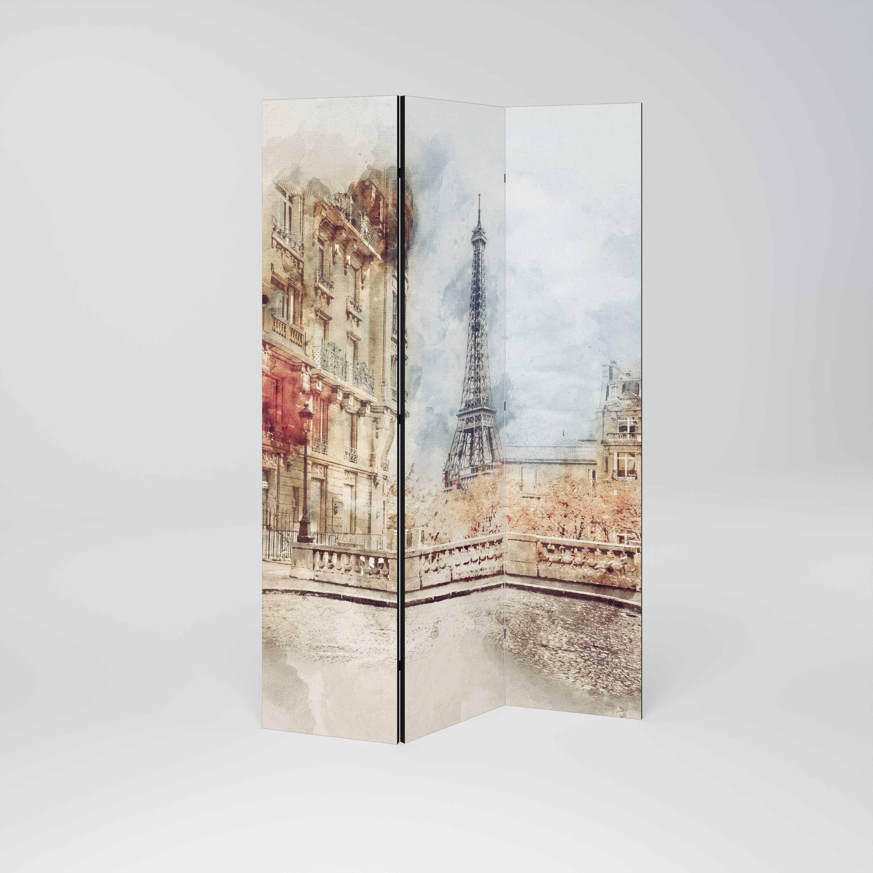PARISIAN DAYDREAM Biombo de 3 Painéis