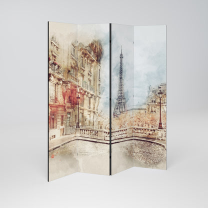 PARISIAN DAYDREAM Biombo de 4 Painéis
