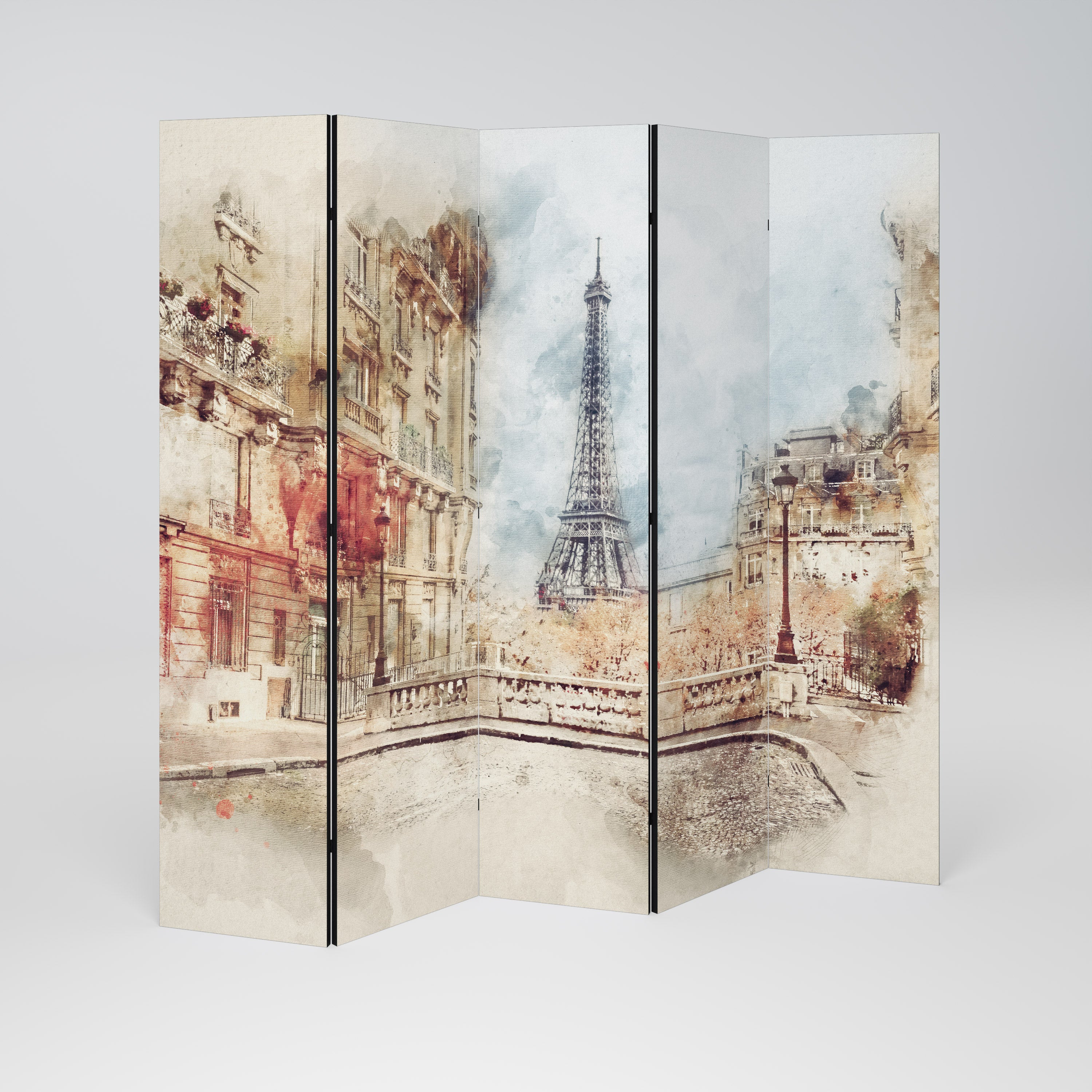 PARISIAN DAYDREAM Biombo de 5 Painéis