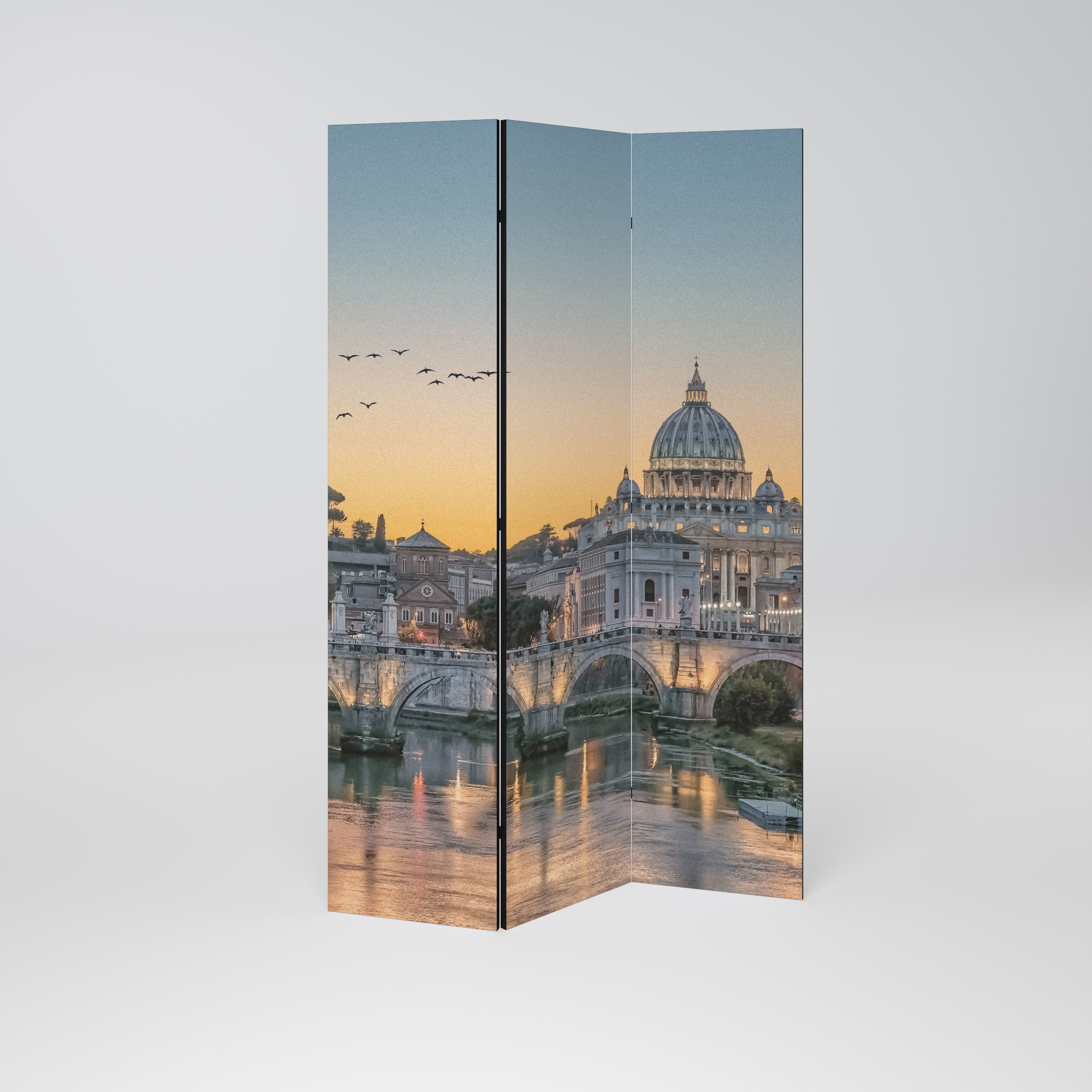 REFLECTIONS OF ROME Biombo de 3 Painéis