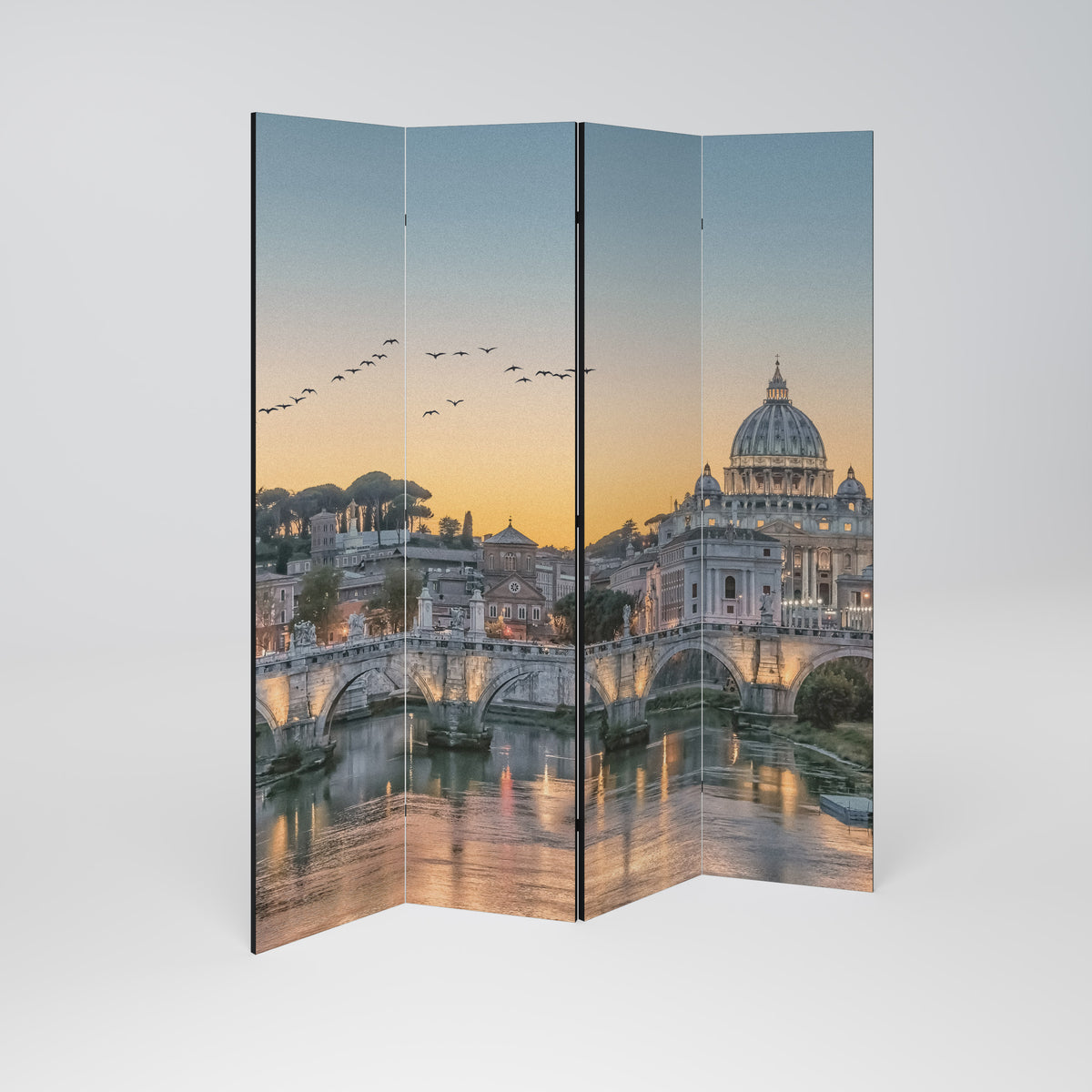 REFLECTIONS OF ROME Biombo de 4 Painéis