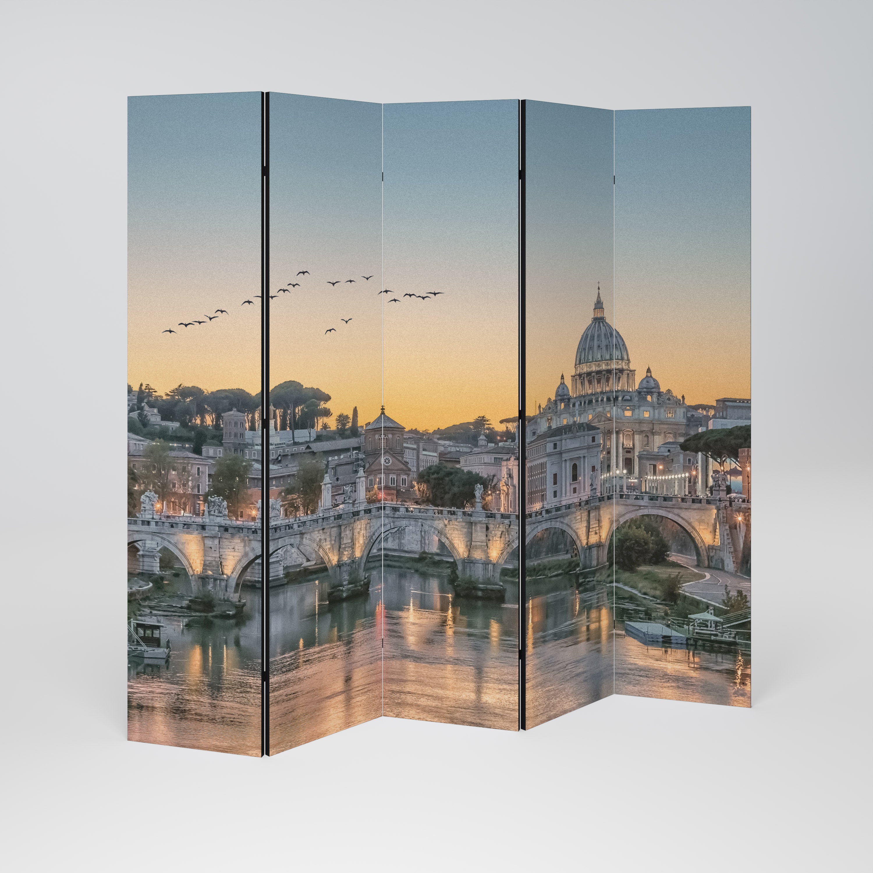 REFLECTIONS OF ROME Biombo de 5 Painéis