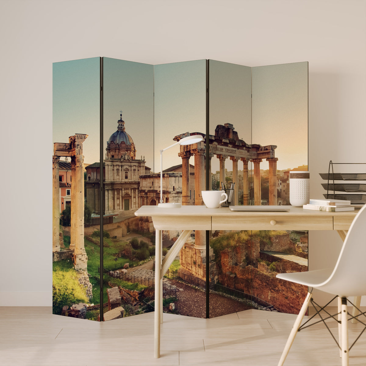 MARVELS OF THE PAST 5-Panel Room Divider