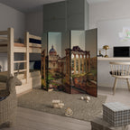 MARVELS OF THE PAST Decorative 5-Panel Room Divider