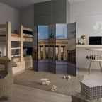 PILLARS OF MEMORY Decorative 5-Panel Room Divider