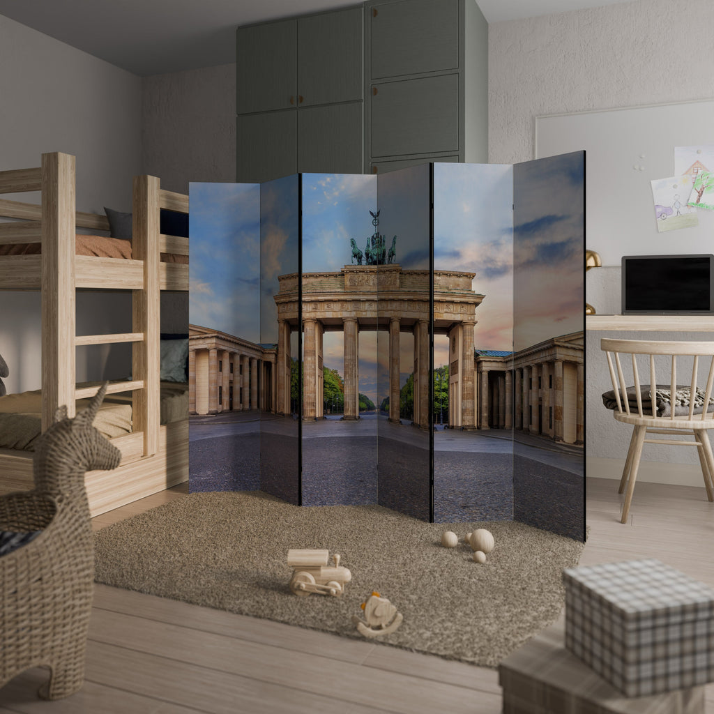 PILLARS OF MEMORY Biombo Decorativo de 6 Painéis