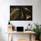 ELEGANCE IN DARKNESS Peel and Stick Horizontal Poster