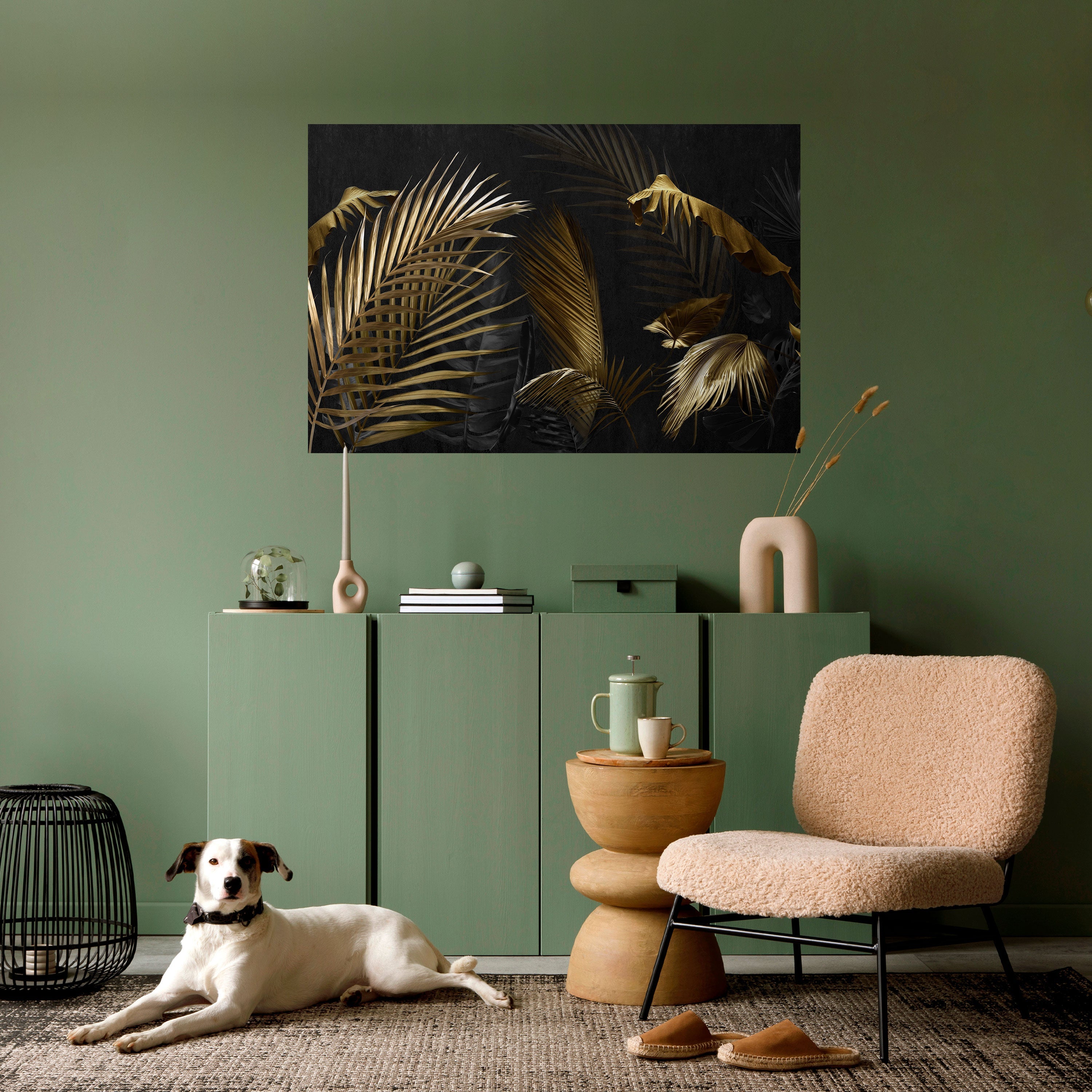 ELEGANCE IN DARKNESS Peel and Stick Horizontal Poster