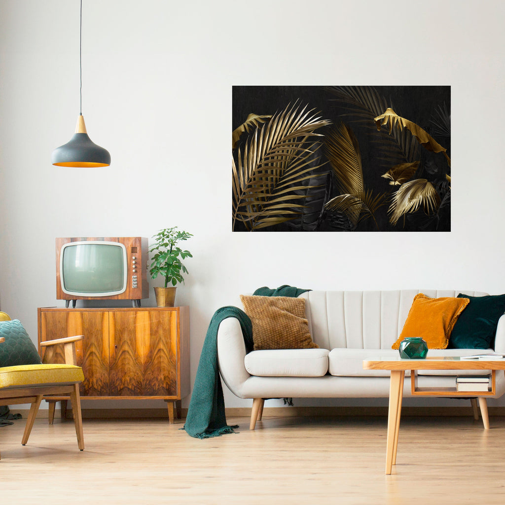 ELEGANCE IN DARKNESS Peel and Stick Horizontal Poster