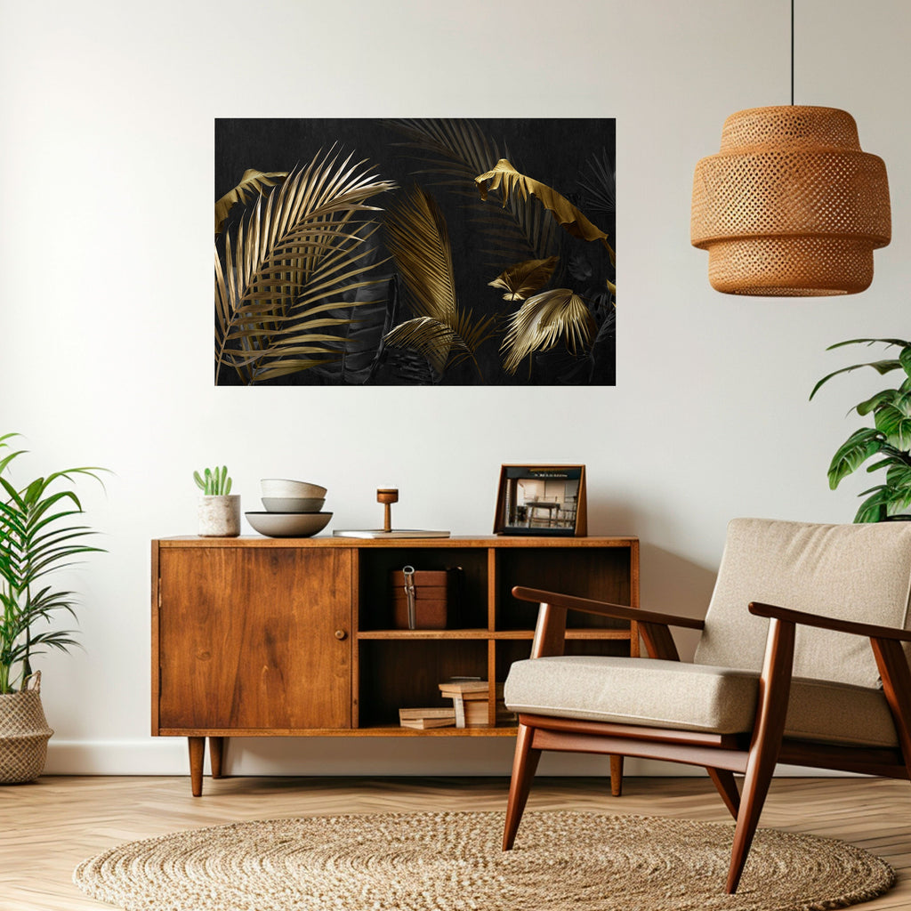 ELEGANCE IN DARKNESS Peel and Stick Horizontal Poster