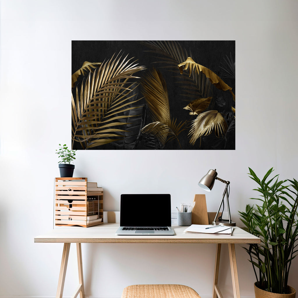 ELEGANCE IN DARKNESS Peel and Stick Horizontal Poster