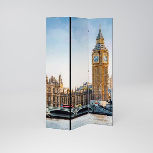TIMELESS LONDON ELEGANCE Biombo de 3 Painéis