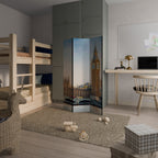 TIMELESS LONDON ELEGANCE Biombo Decorativo de 3 Painéis