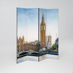 TIMELESS LONDON ELEGANCE Biombo Decorativo de 4 Painéis