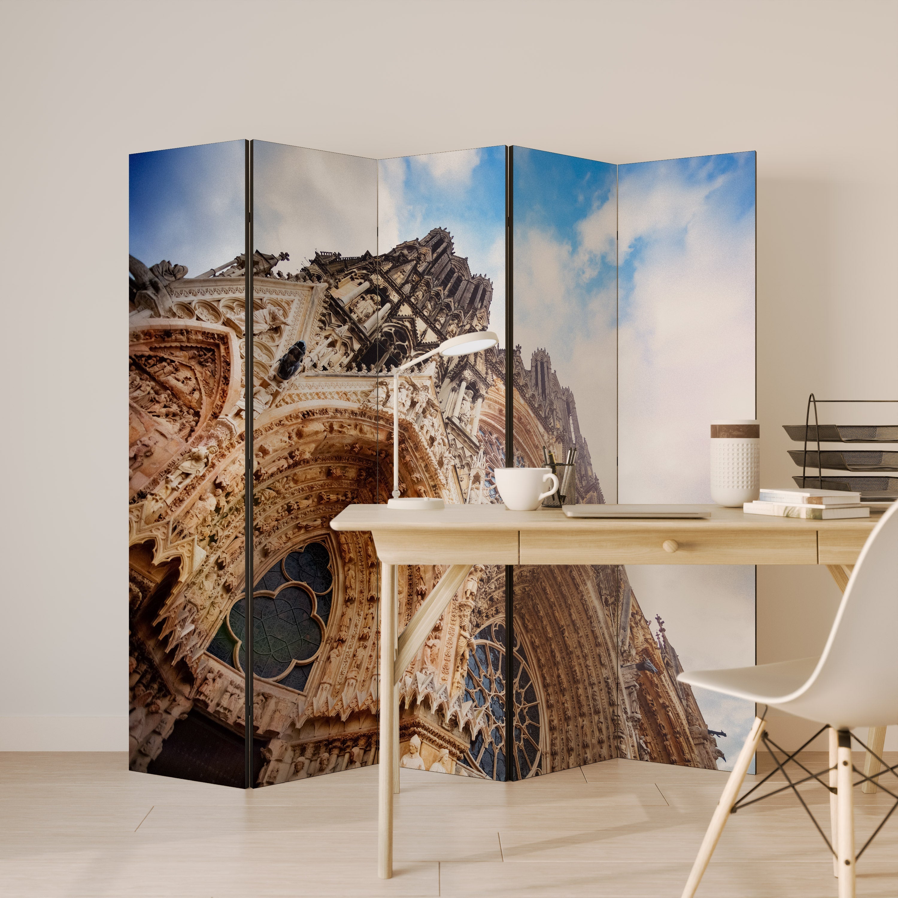 MYSTICAL ANGLES REVEALED Decorative 5-Panel Room Divider