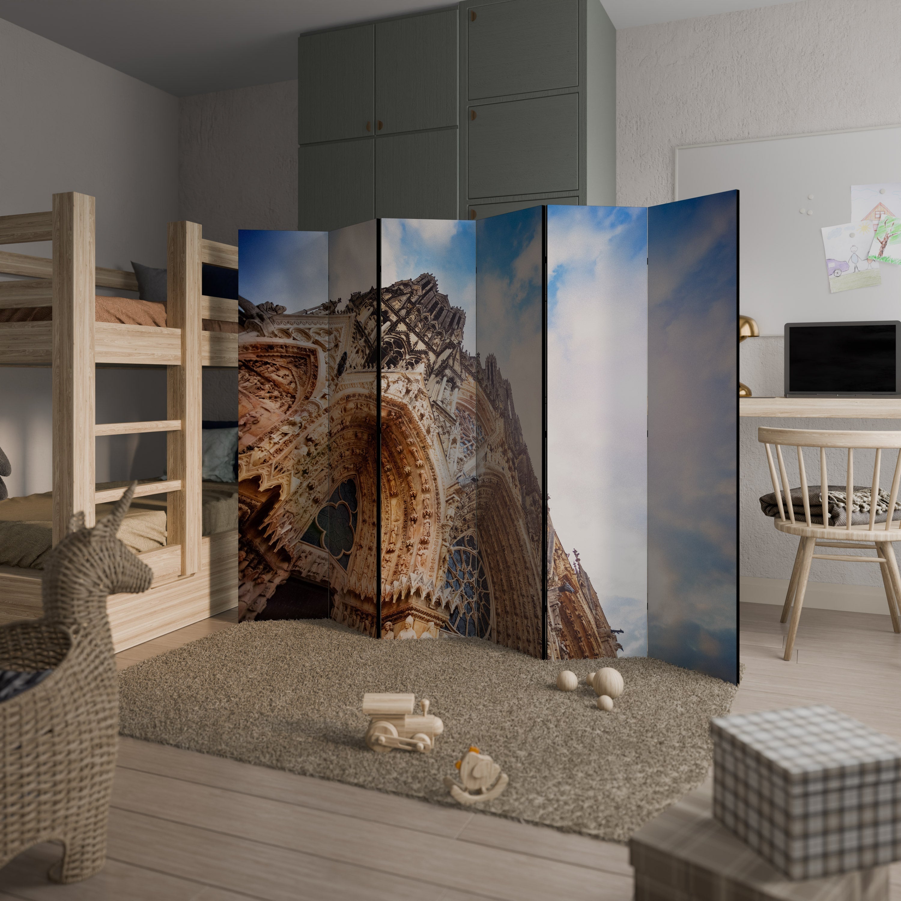 MYSTICAL ANGLES REVEALED Decorative 6-Panel Room Divider
