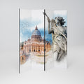 MYSTICAL CITYSCAPE RELIC Biombo Decorativo de 4 Painéis