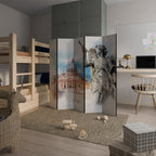 MYSTICAL CITYSCAPE RELIC Decorative 5-Panel Room Divider