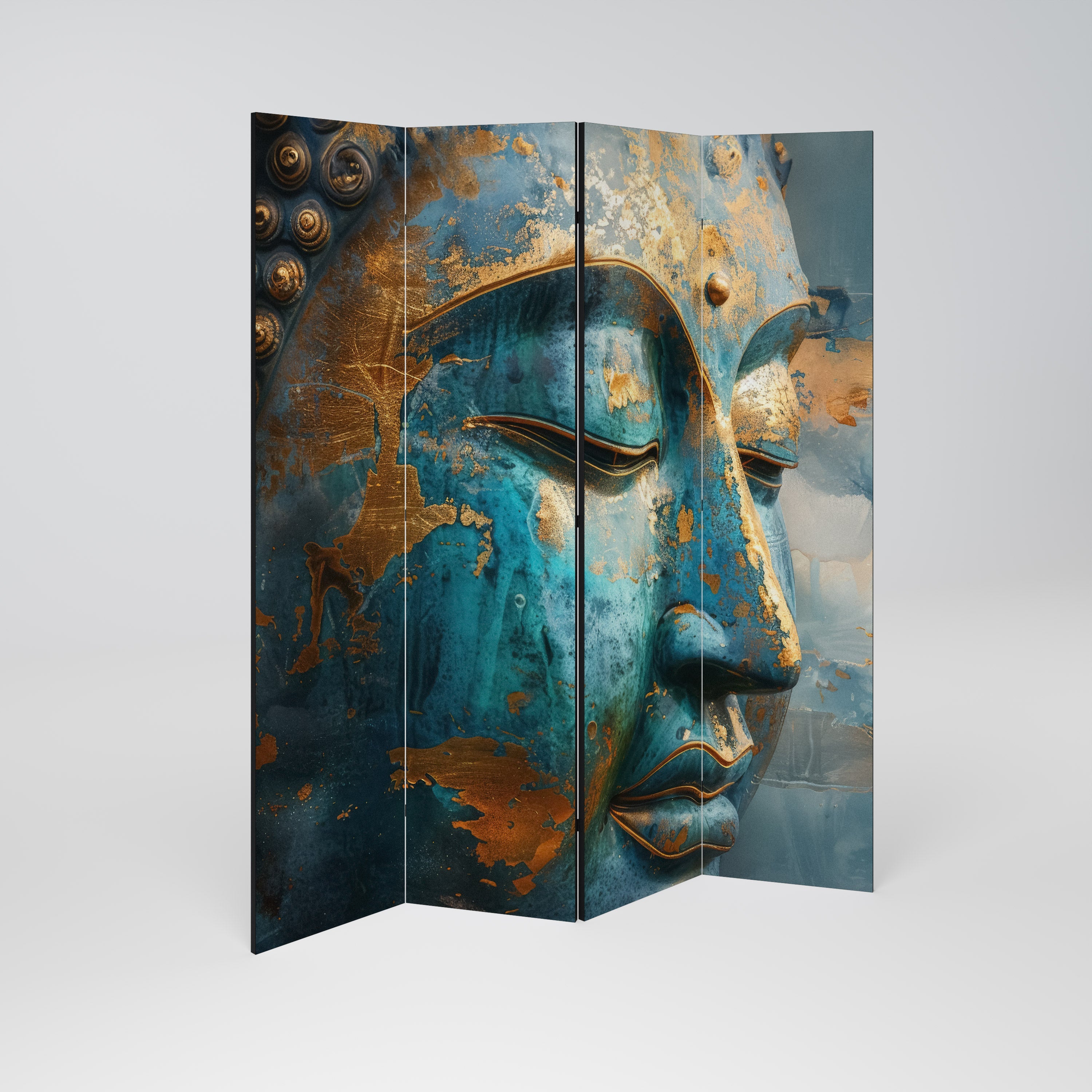 ENIGMATIC STILLNESS Biombo Decorativo de 4 Painéis