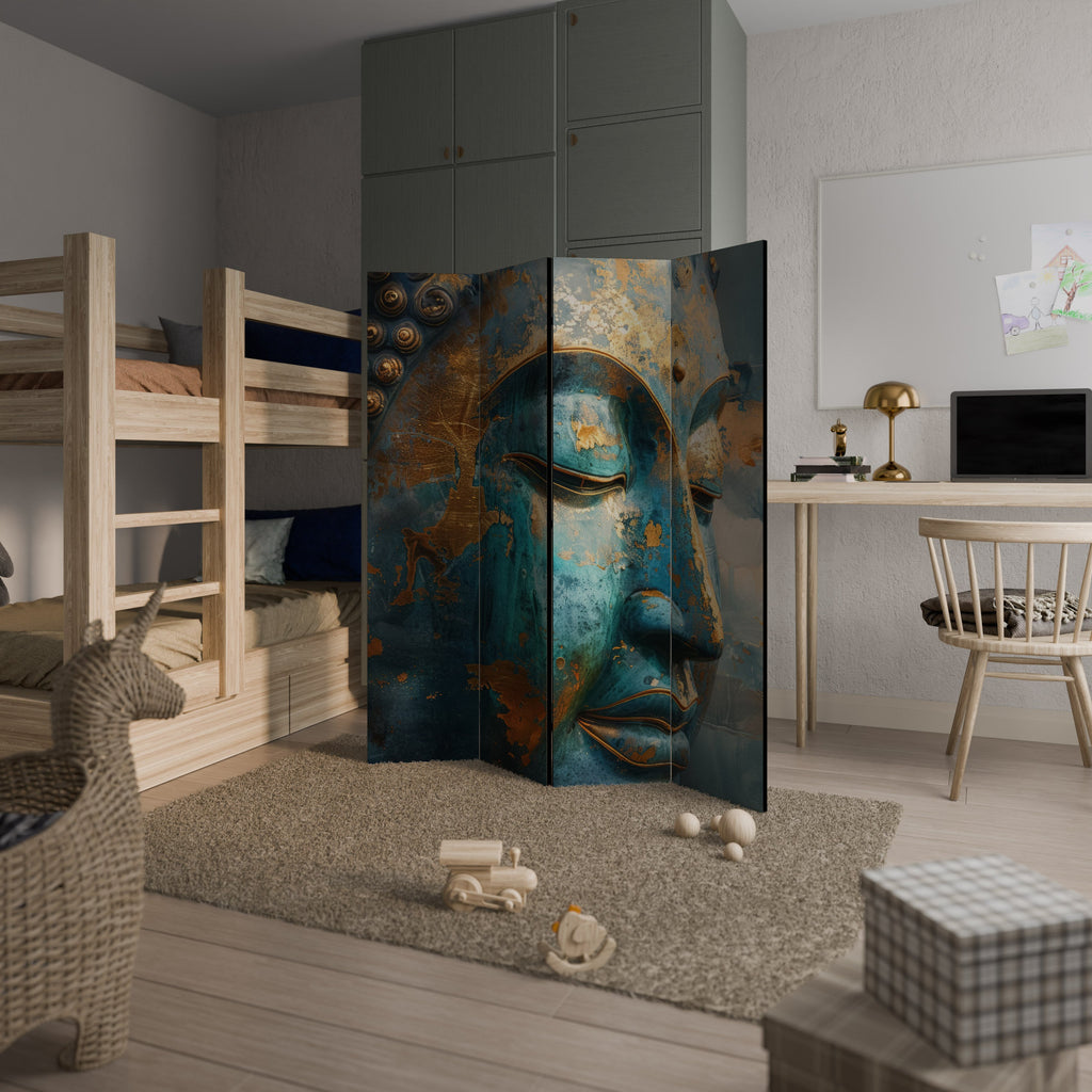 ENIGMATIC STILLNESS Biombo Decorativo de 4 Painéis