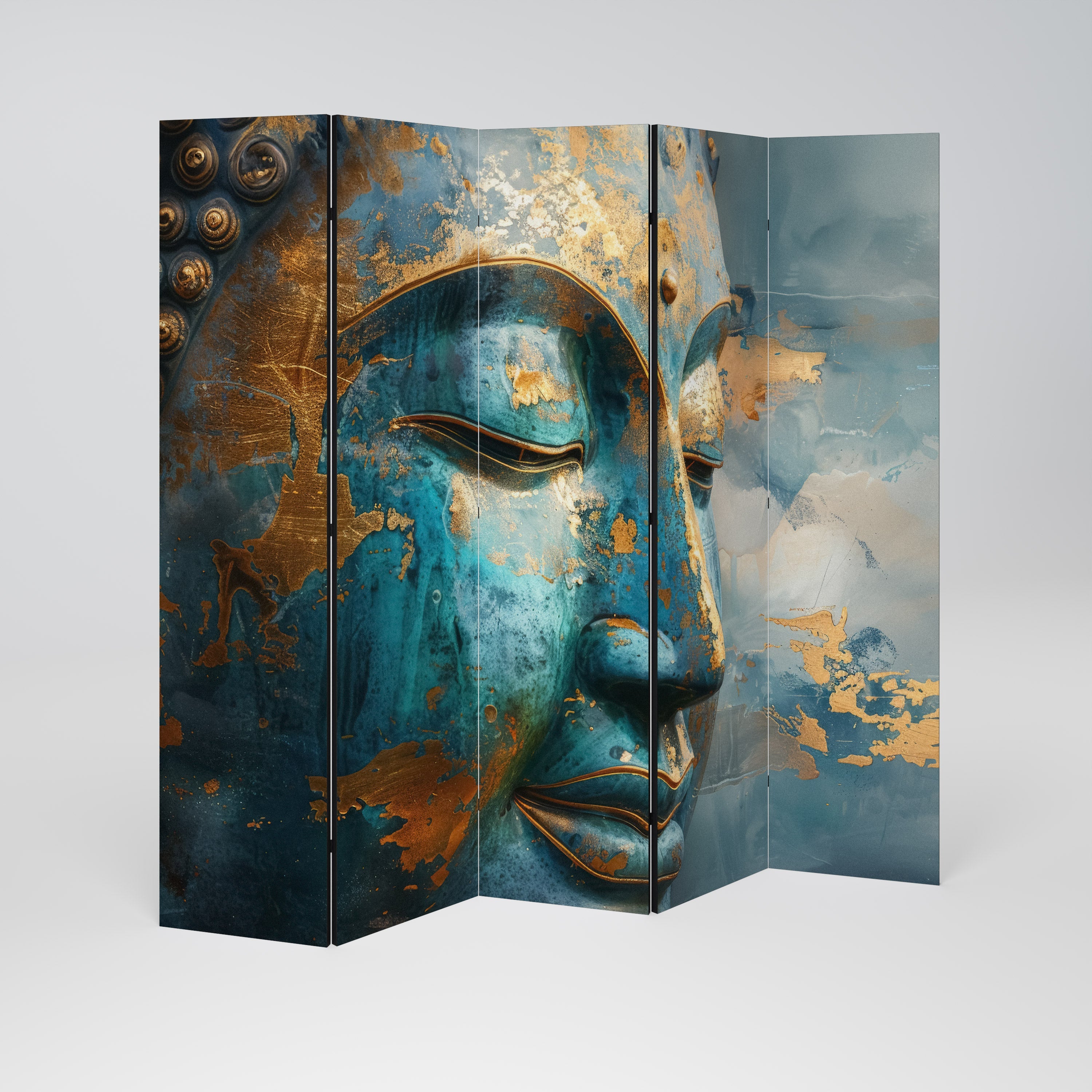ENIGMATIC STILLNESS Decorative 5-Panel Room Divider