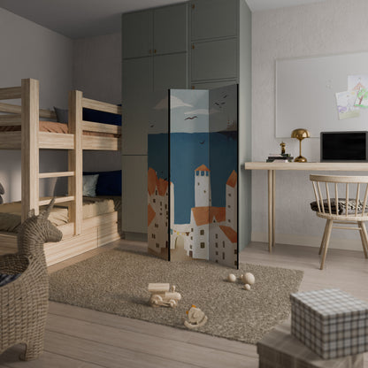 COASTLAND VILLAGE Biombo de 3 Painéis