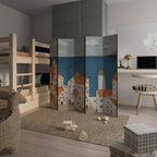 COASTLAND VILLAGE Decorative 5-Panel Room Divider