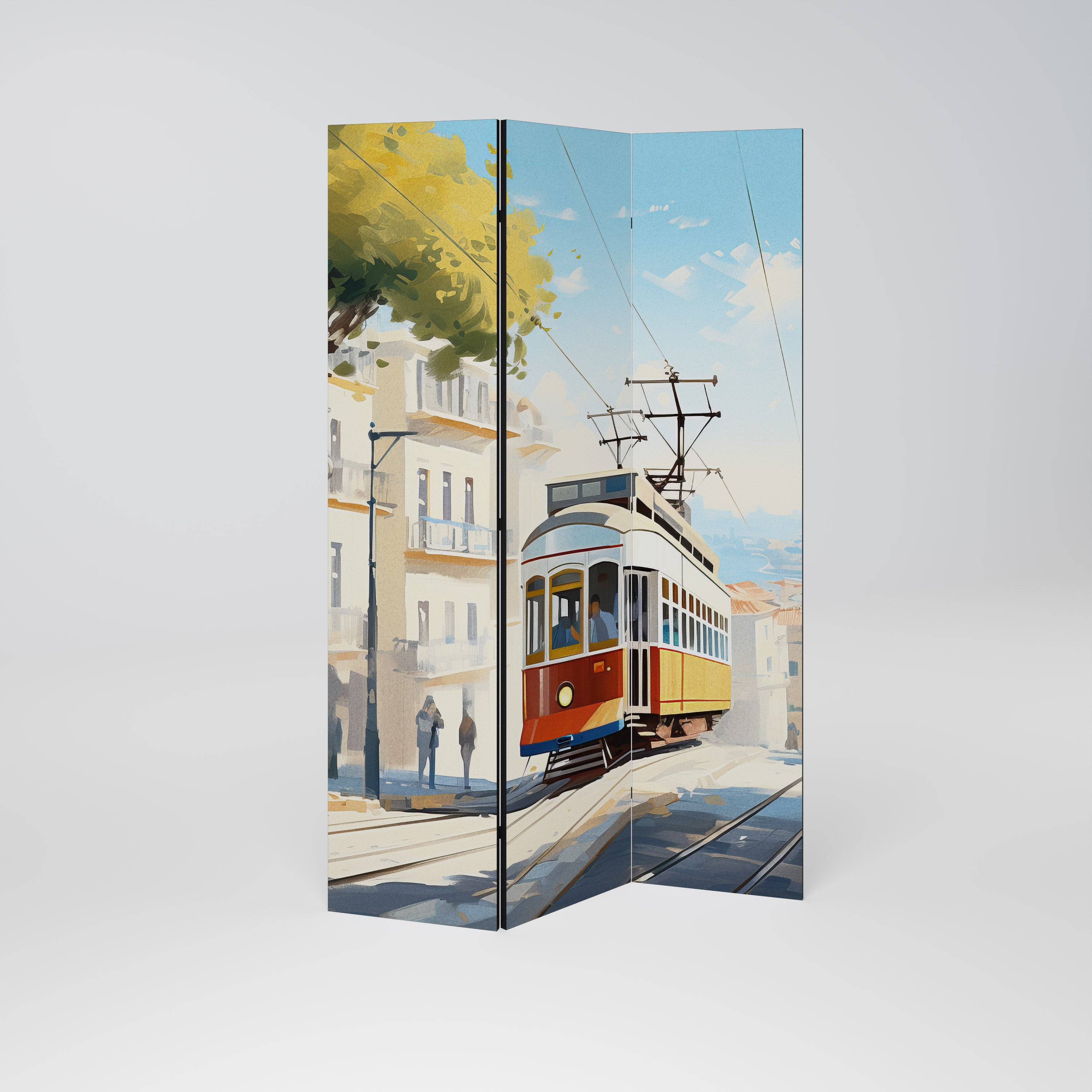 TRAMWAY DREAMSCAPE Biombo de 3 Painéis