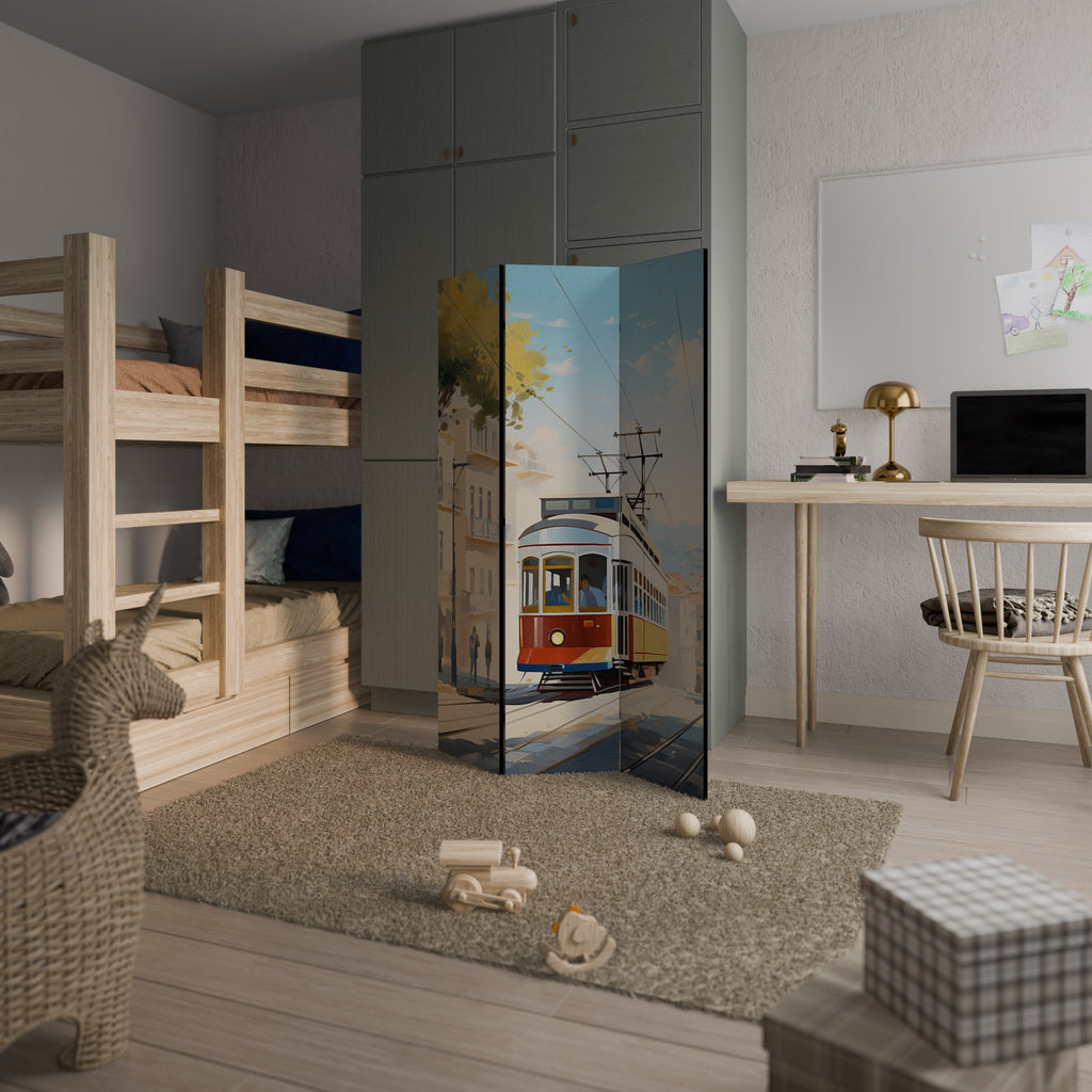 TRAMWAY DREAMSCAPE Biombo Decorativo de 3 Painéis