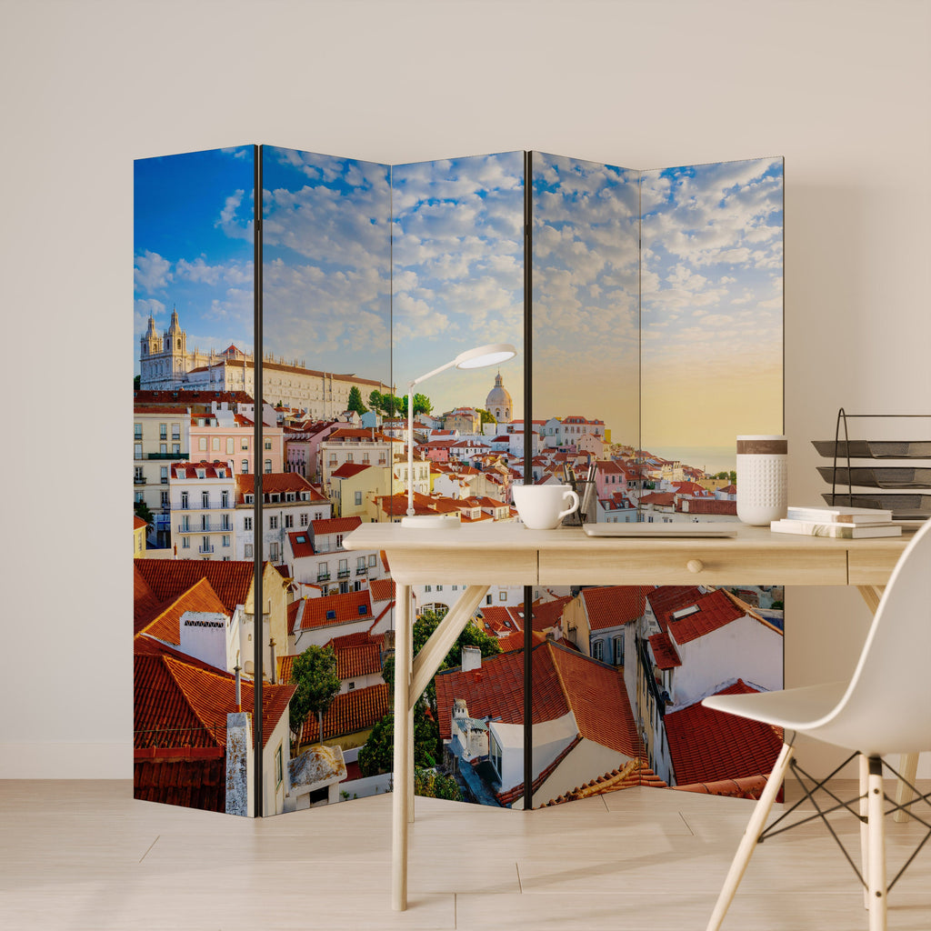 ROOFTOP RADIANCE Decorative 5-Panel Room Divider