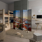 ROOFTOP RADIANCE Decorative 5-Panel Room Divider