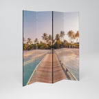 SUNSET SANDSCAPE JOURNEY 4-Panel Room Divider