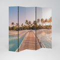 SUNSET SANDSCAPE JOURNEY Decorative 5-Panel Room Divider