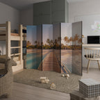 SUNSET SANDSCAPE JOURNEY Biombo Decorativo de 6 Painéis