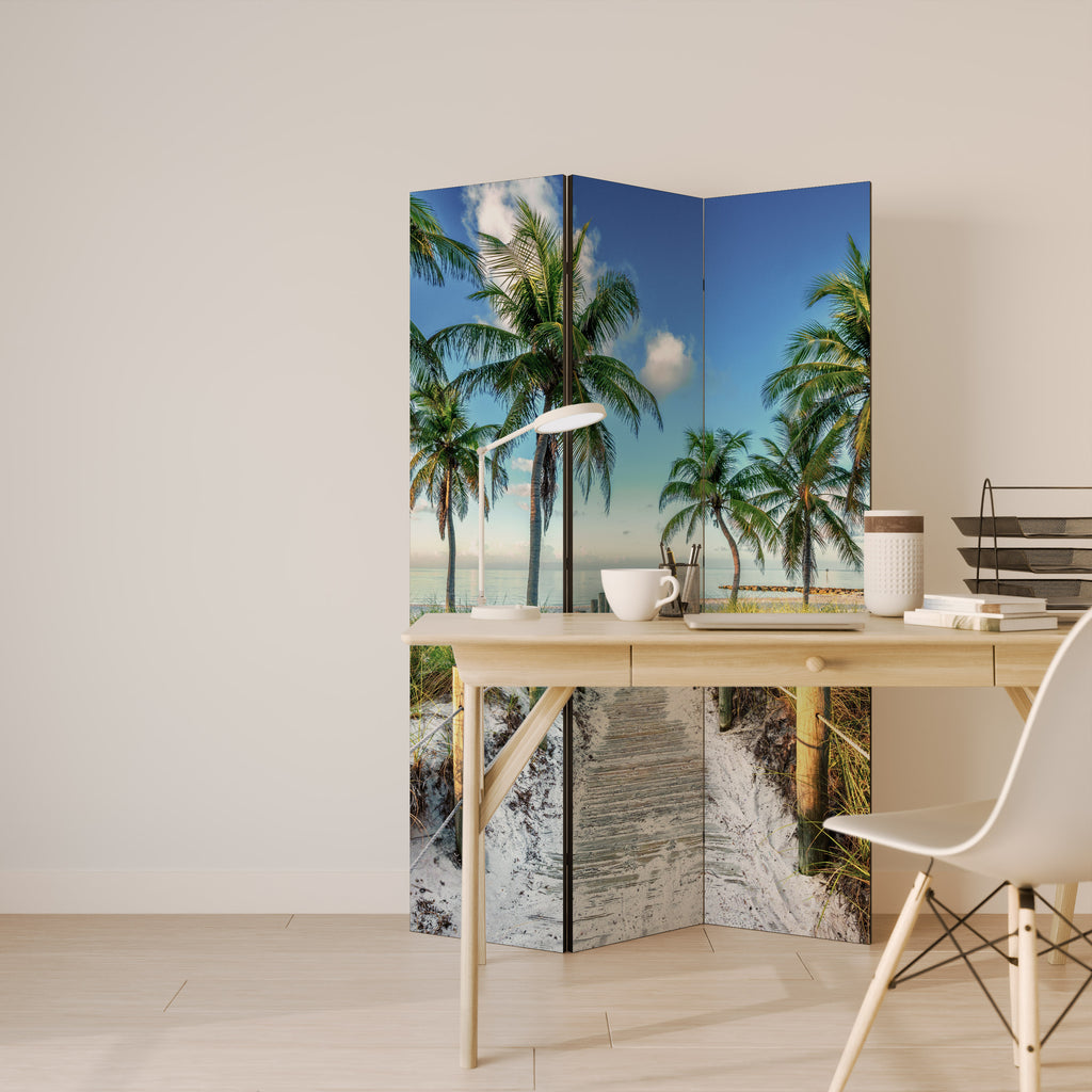BREEZY COASTAL RETREAT Biombo de 3 Painéis