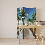 BREEZY COASTAL RETREAT Biombo de 3 Painéis