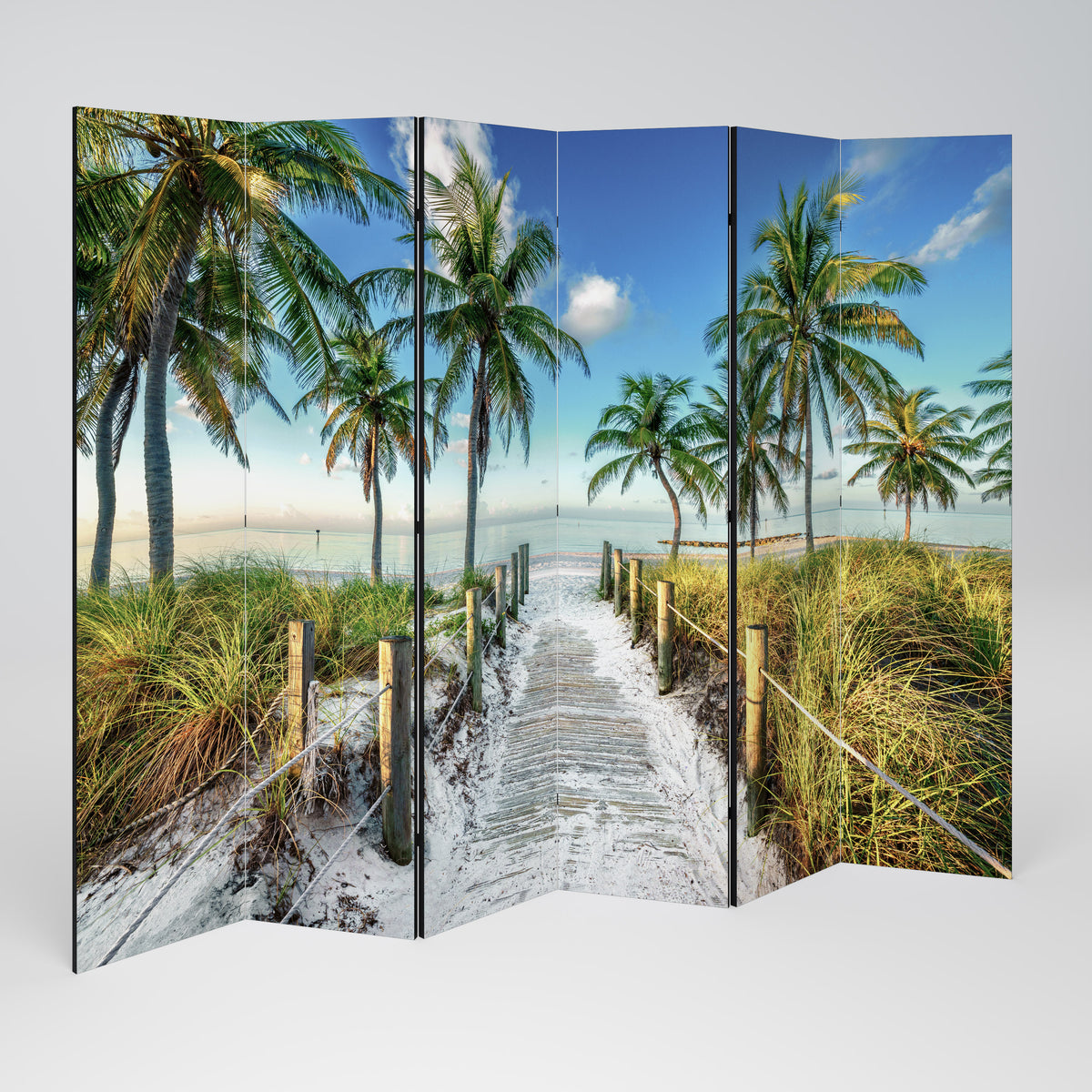 BREEZY COASTAL RETREAT Biombo de 6 Painéis