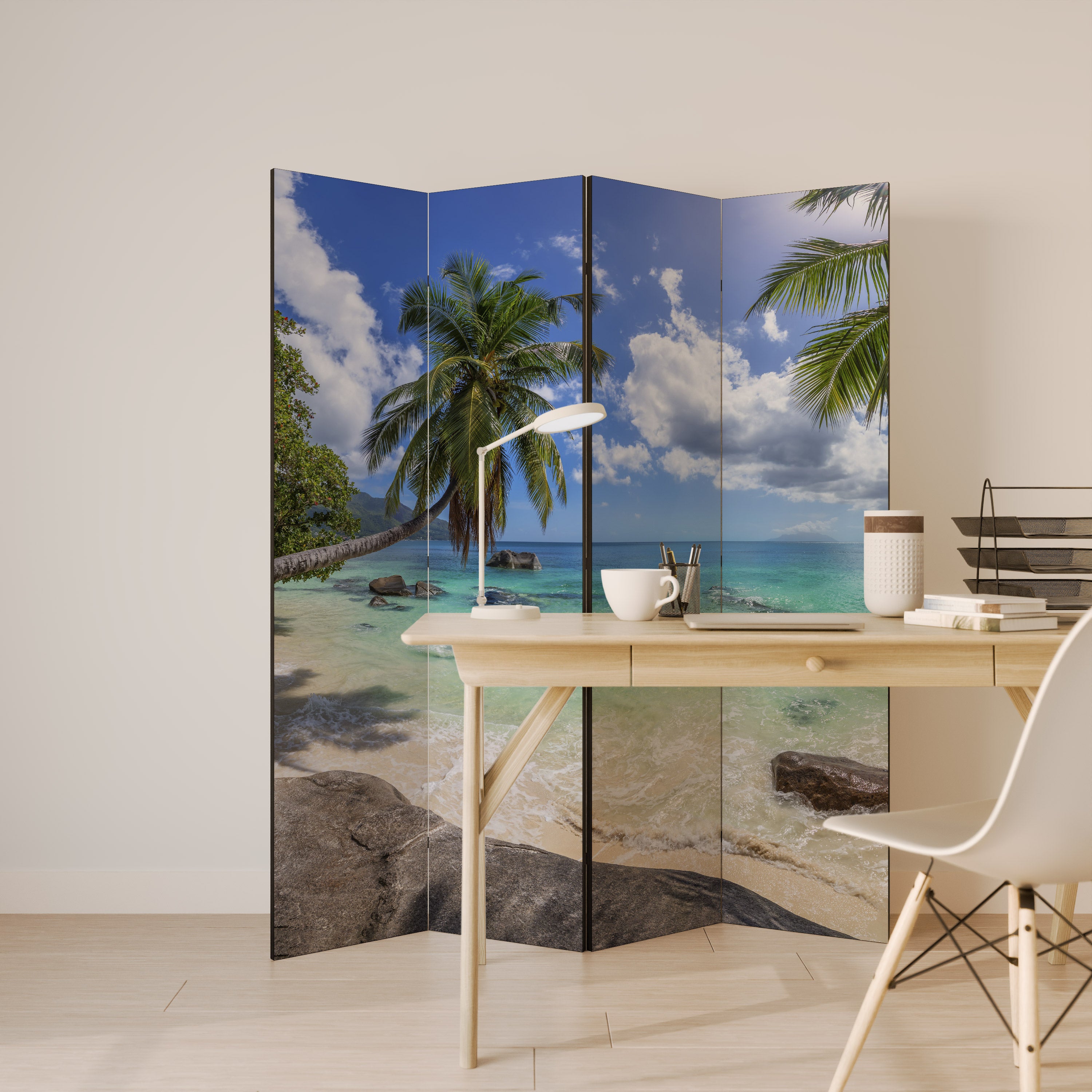 OASIS OF CALM Biombo de 4 Painéis
