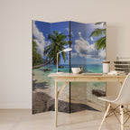 OASIS OF CALM Decorative 4-Panel Room Divider