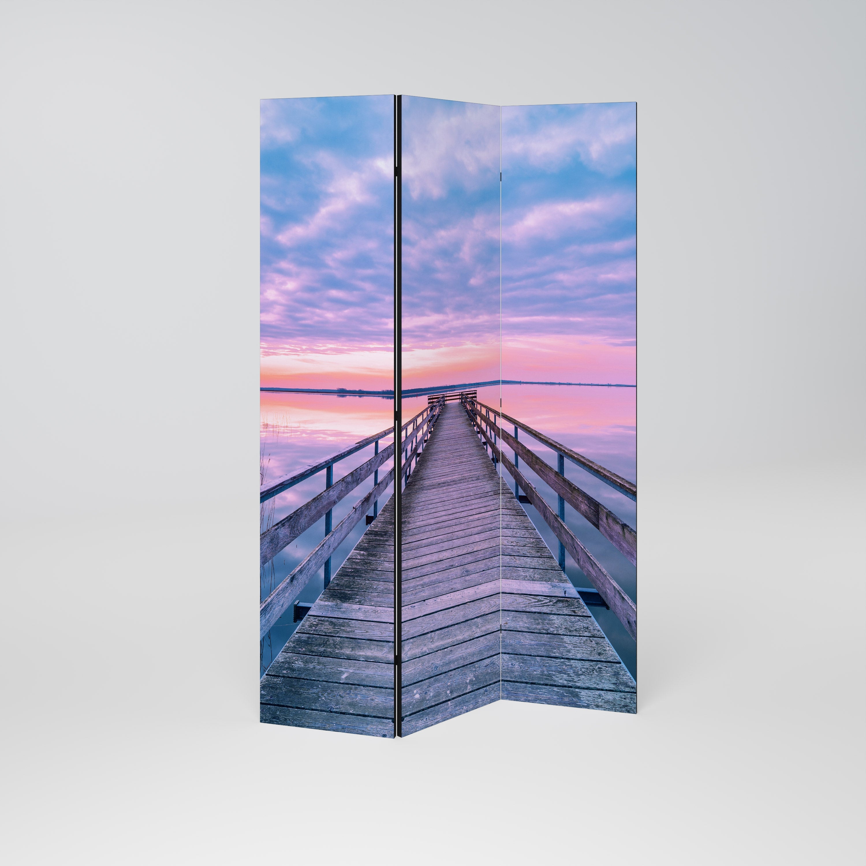 PASTEL PROMENADE Decorative 3-Panel Room Divider