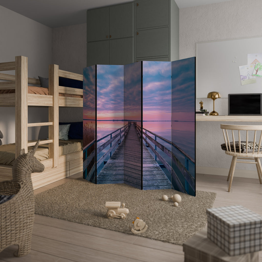 PASTEL PROMENADE Decorative 5-Panel Room Divider