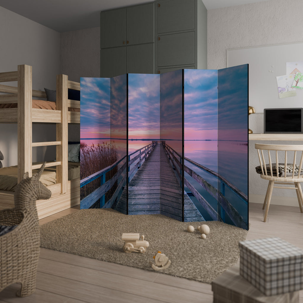PASTEL PROMENADE Decorative 6-Panel Room Divider