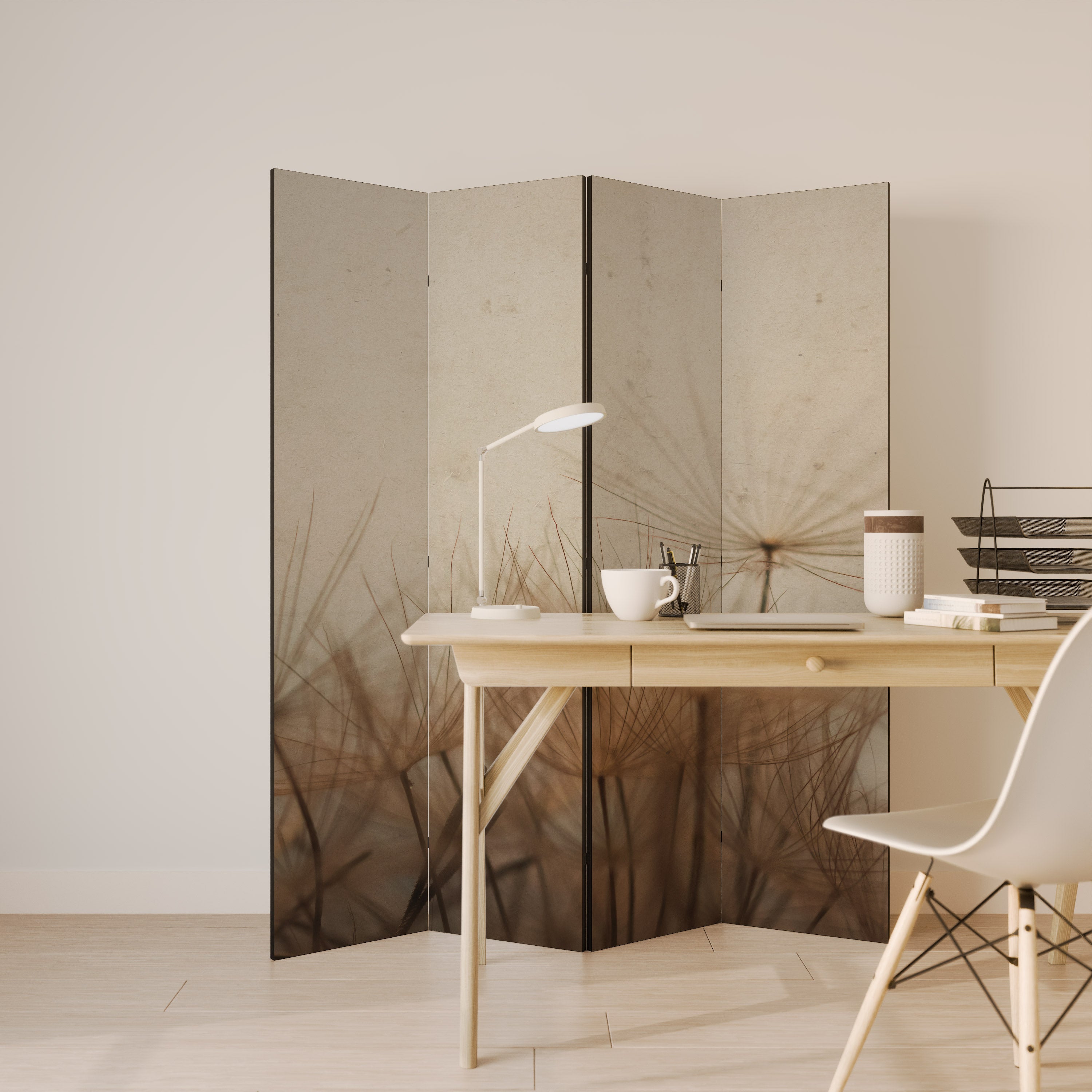 EARTH BREATH 4-Panel Room Divider