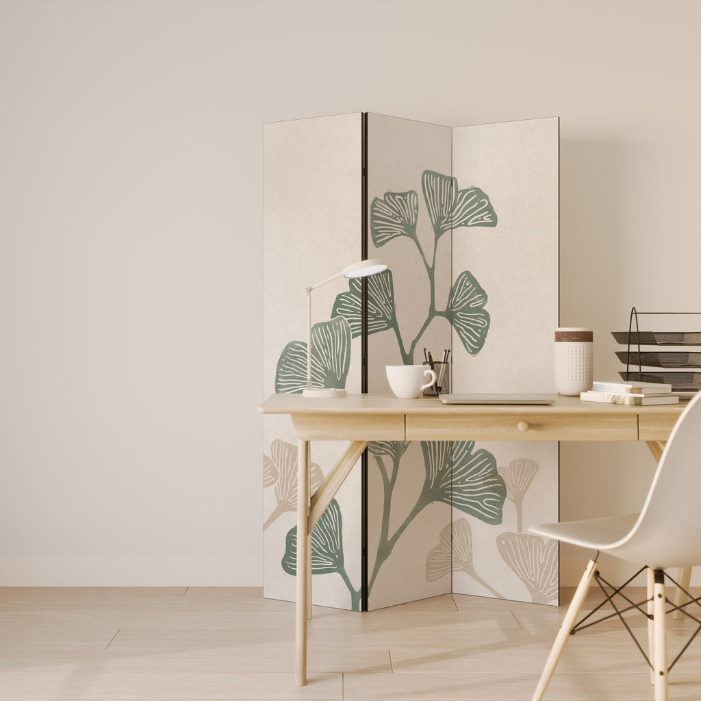 THE GOST OF GINKGO Decorative 3-Panel Room Divider