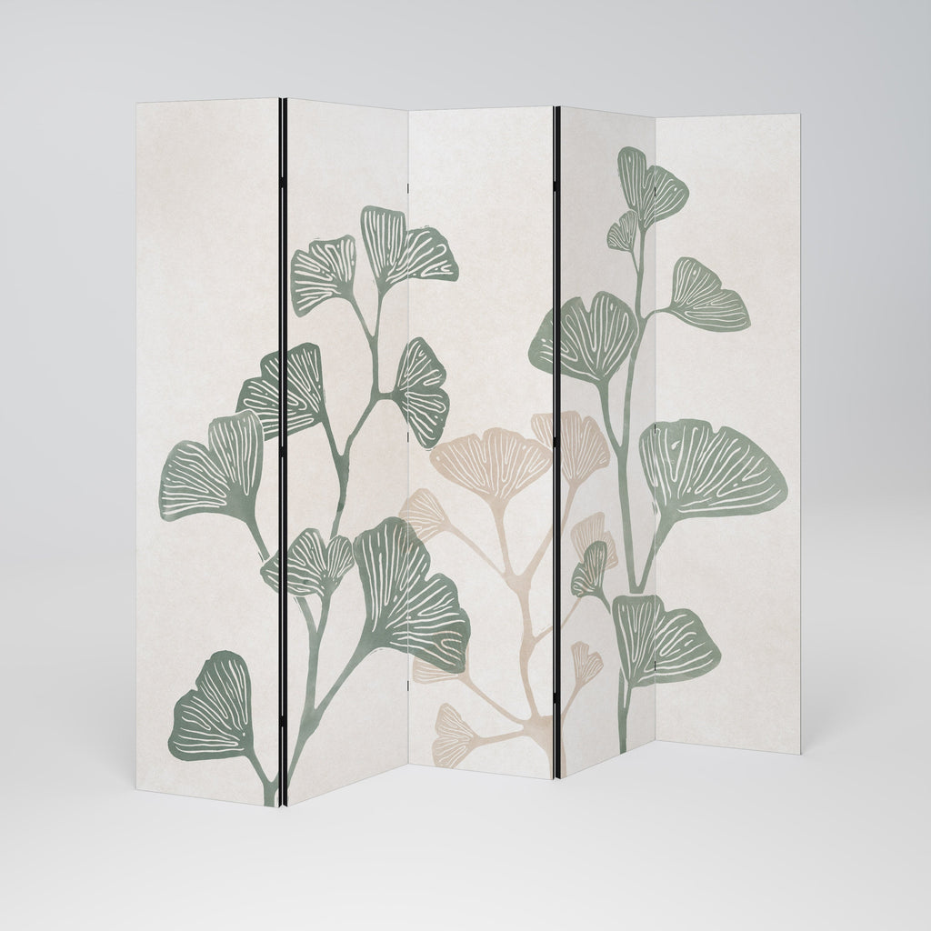 THE GOST OF GINKGO Decorative 5-Panel Room Divider