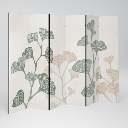 THE GOST OF GINKGO Biombo de 6 Painéis