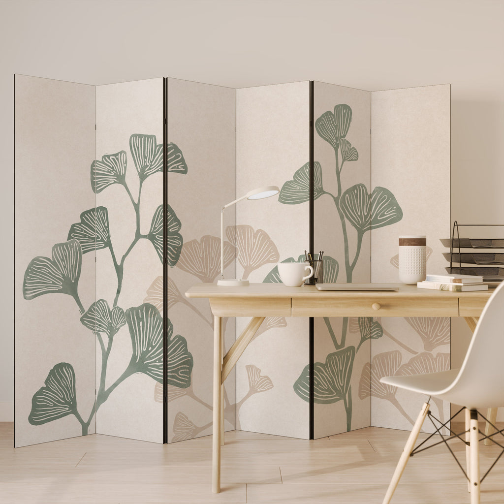 THE GOST OF GINKGO Decorative 6-Panel Room Divider